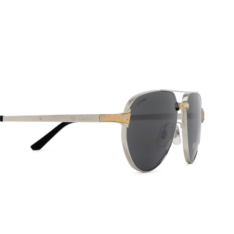 Lunettes de soleil Cartier CT0425S 001 silver - 3/4