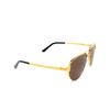 Lunettes de soleil Cartier CT0425S 003 gold - Vignette du produit 2/4