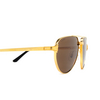 Occhiali da sole Cartier CT0425S 003 gold - anteprima prodotto 3/4