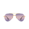 Occhiali da sole Cartier CT0427S 004 gold - anteprima prodotto 1/4