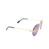 Lunettes de soleil Cartier CT0427S 004 gold - Vignette du produit 2/4