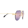 Gafas de sol Cartier CT0427S 004 gold - Miniatura del producto 3/4