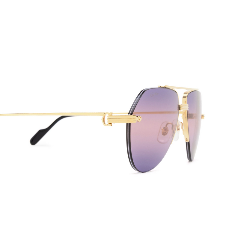 Gafas de sol Cartier CT0427S 004 gold - 3/4