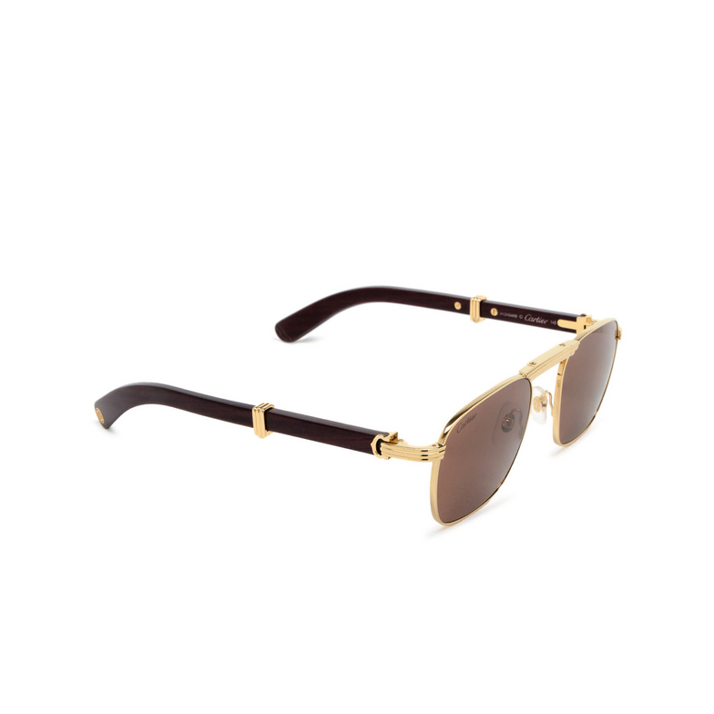 Cartier CT0428S Sunglasses 001 gold - 2/5
