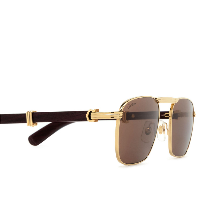 Cartier CT0428S Sunglasses 001 gold - 3/5