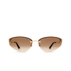 Occhiali da sole Cartier CT0431S 002 gold - anteprima prodotto 1/4