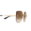 Occhiali da sole Cartier CT0432S 002 gold - anteprima prodotto 3/4