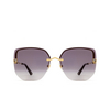 Lunettes de soleil Cartier CT0432S 003 gold - Vignette du produit 1/4