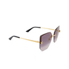 Lunettes de soleil Cartier CT0432S 003 gold - Vignette du produit 2/4