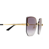 Occhiali da sole Cartier CT0432S 003 gold - anteprima prodotto 3/4