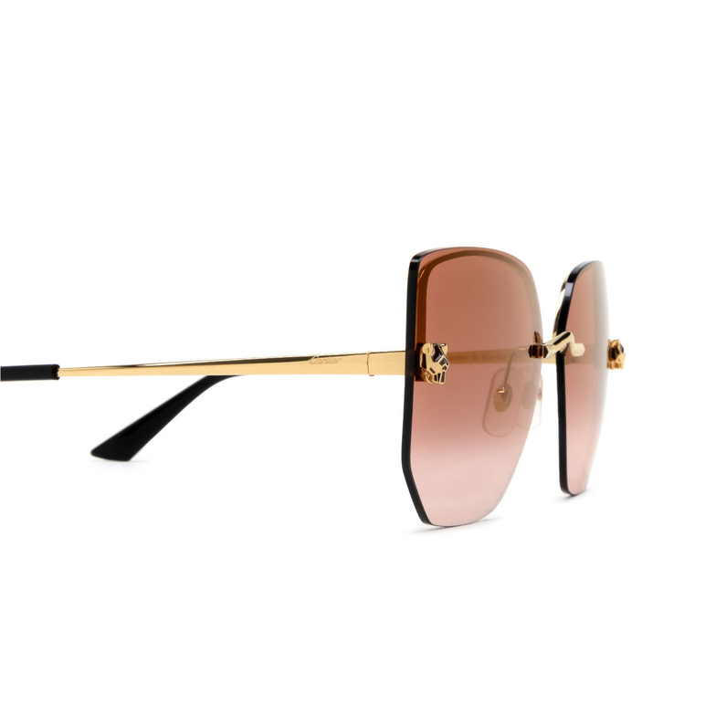 Cartier CT0432S Sunglasses 004 gold - 3/4