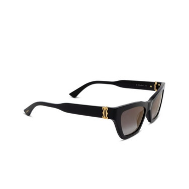 Lunettes de soleil Cartier CT0437S 001 black - Vue trois quarts