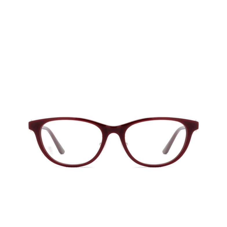 Cartier CT0456OJ Eyeglasses 002 burgundy - 1/4