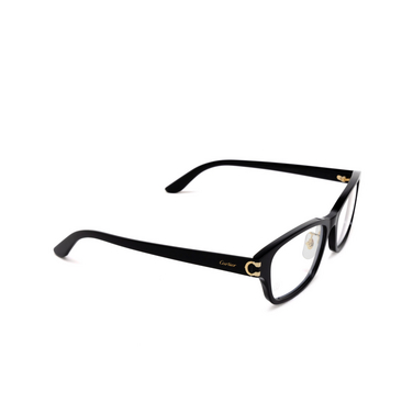 Cartier CT0457OJ Korrektionsbrillen 001 black - Dreiviertelansicht