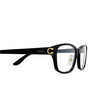 Cartier CT0457OJ Eyeglasses 001 black - product thumbnail 3/4
