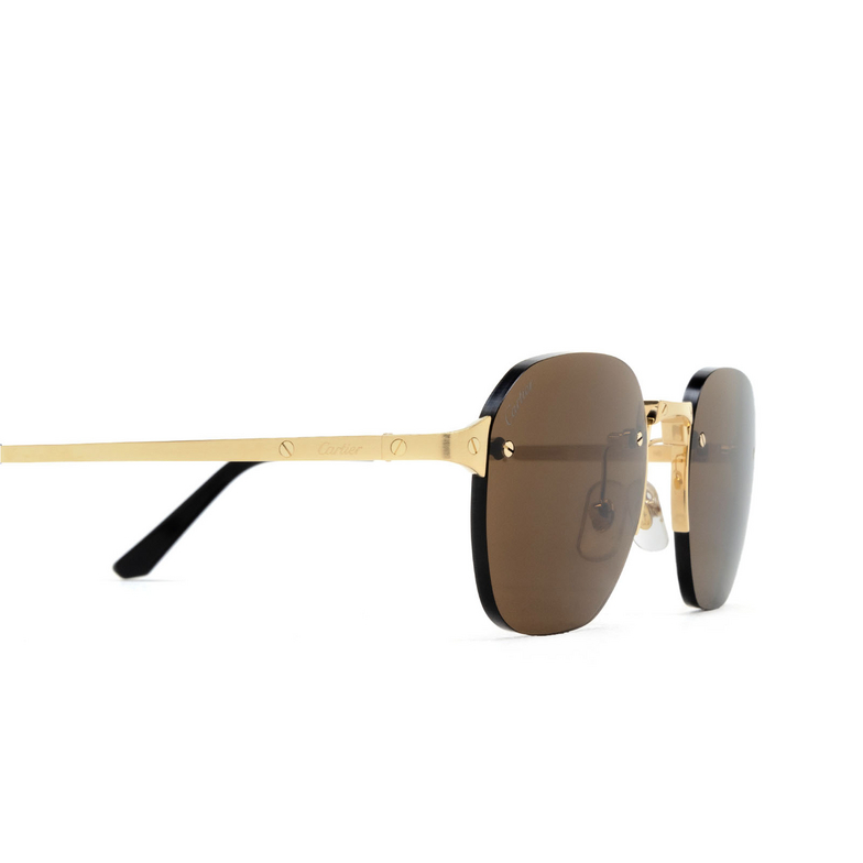 Cartier CT0459S Sunglasses 006 gold - 3/4