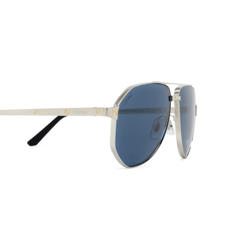 Cartier CT0461S Sunglasses 002 silver - 3/4
