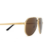 Cartier CT0461S Sunglasses 004 gold - product thumbnail 3/4