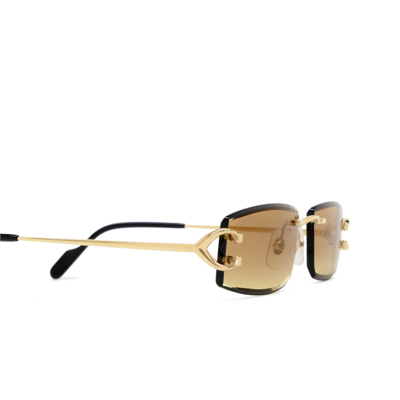 Occhiali da sole Cartier CT0465S 004 gold - 3/4