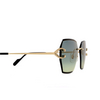 Cartier CT0466S Sunglasses 003 gold - product thumbnail 3/4