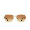 Cartier CT0466S Sunglasses 004 gold - product thumbnail 1/4