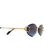 Cartier CT0467S Sunglasses 002 gold - product thumbnail 3/4