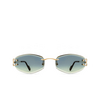 Occhiali da sole Cartier CT0467S 003 gold - anteprima prodotto 1/4