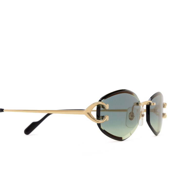 Lunettes de soleil Cartier CT0467S 003 gold - 3/4