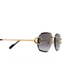 Cartier CT0468S Sunglasses 001 gold - product thumbnail 3/4