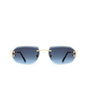 Lunettes de soleil Cartier CT0468S 002 gold - Vignette du produit 1/4