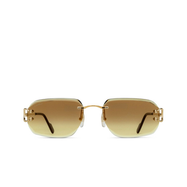 Occhiali da sole Cartier CT0468S 004 gold - frontale