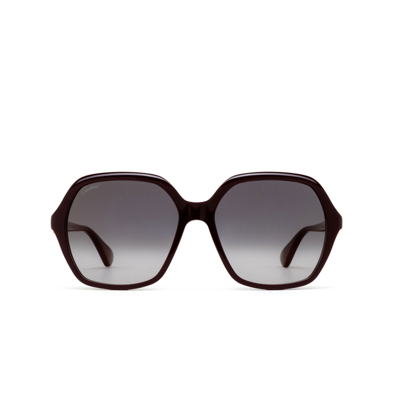 Gafas de sol Cartier CT0470S 003 burgundy - 1/4