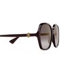 Gafas de sol Cartier CT0470S 003 burgundy - Miniatura del producto 3/4