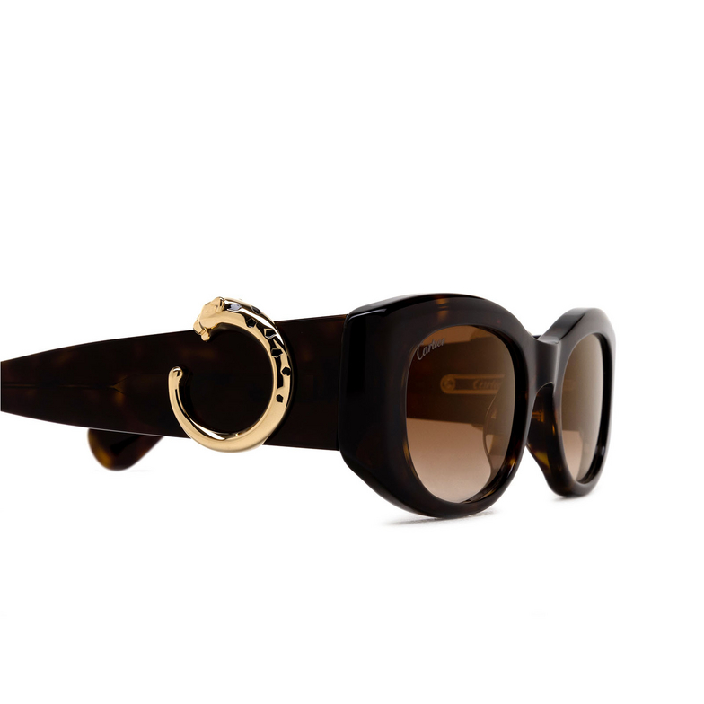 Cartier CT0472S Sunglasses 002 havana - 3/4