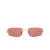 Cartier CT0474S Sunglasses 002 gold - product thumbnail 1/4
