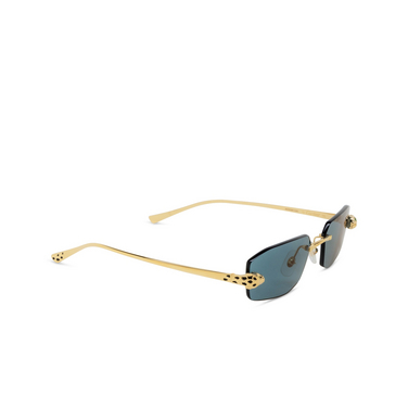 Lunettes de soleil Cartier CT0474S 003 gold - Vue trois quarts