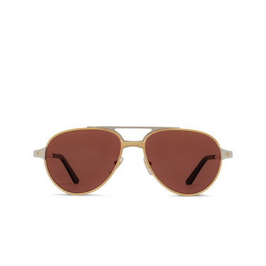 Lunettes de soleil Cartier CT0476S 006 gold - Vue de face