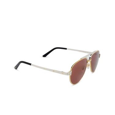 Cartier CT0476S Sunglasses 006 gold - three-quarters view