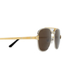 Gafas de sol Cartier CT0477S 004 silver - Miniatura del producto 3/4