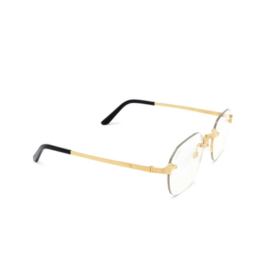 Cartier CT0478S Sunglasses 001 gold - three-quarters view