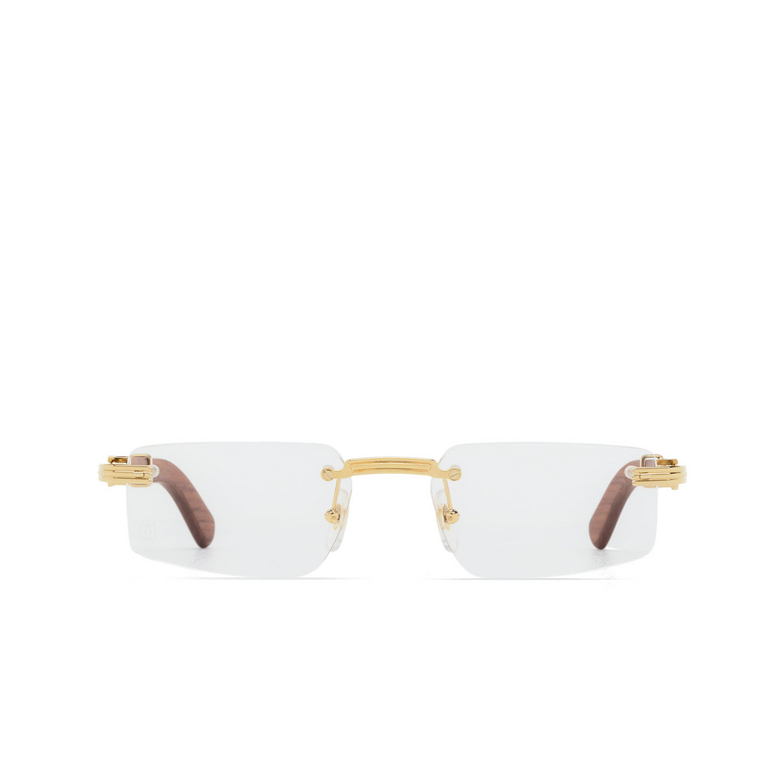 Cartier CT0485O Eyeglasses 002 smooth golden finish - 1/4