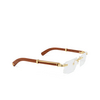 Cartier CT0485O Eyeglasses 002 smooth golden finish - product thumbnail 2/4