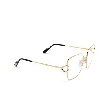 Cartier CT0486O Korrektionsbrillen 001 gold - Dreiviertelansicht