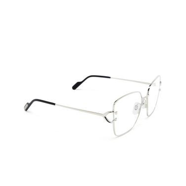 Cartier CT0486O Korrektionsbrillen 002 silver - Dreiviertelansicht