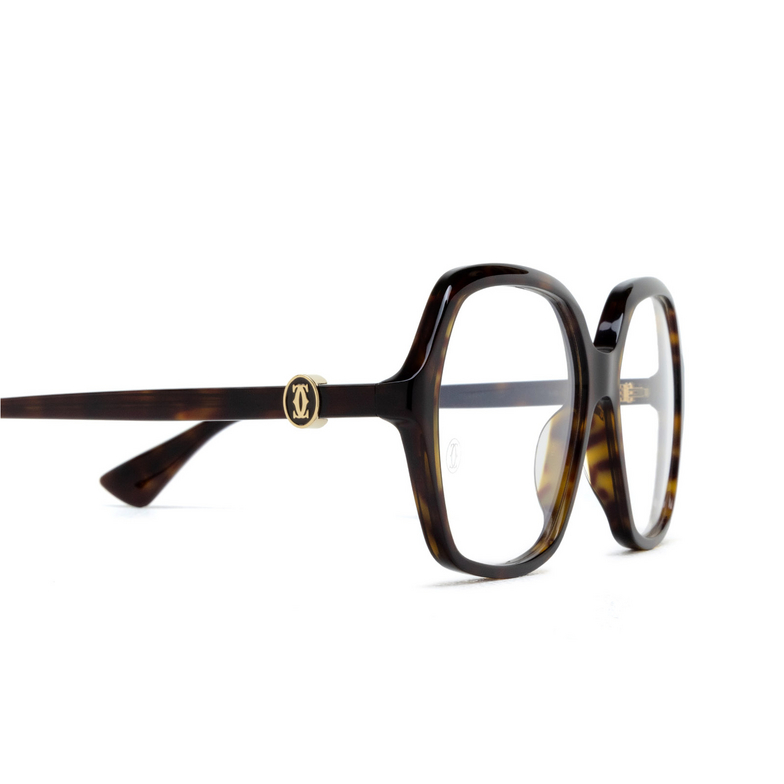 Cartier CT0492O Eyeglasses 002 havana - 3/4