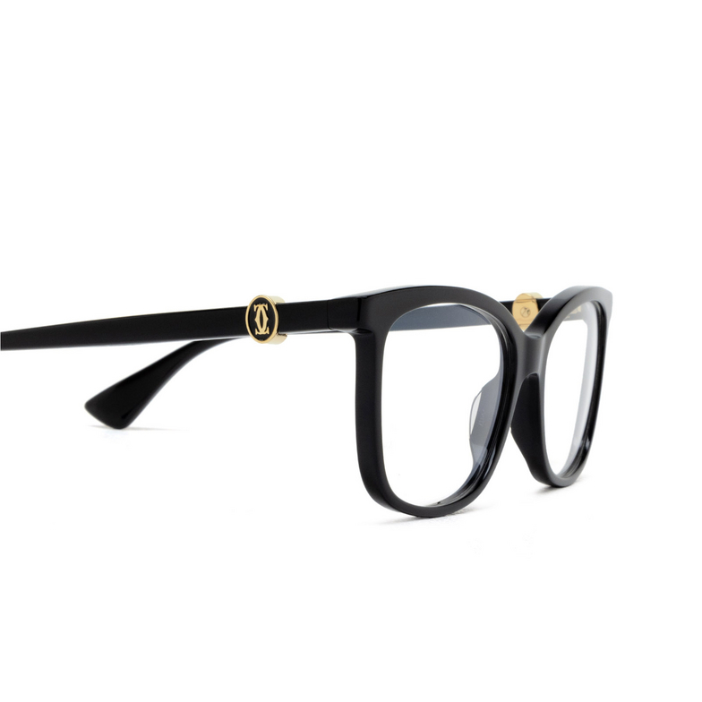 Cartier CT0493O Eyeglasses 001 black - 3/4