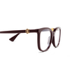 Cartier CT0493O Eyeglasses 003 burgundy - product thumbnail 3/4