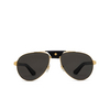 Lunettes de soleil Cartier CT0495S 001 gold - Vignette du produit 1/4