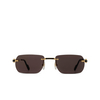 Lunettes de soleil Cartier CT0498S 001 gold - Vignette du produit 1/4