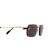 Lunettes de soleil Cartier CT0498S 001 gold - Vignette du produit 3/4